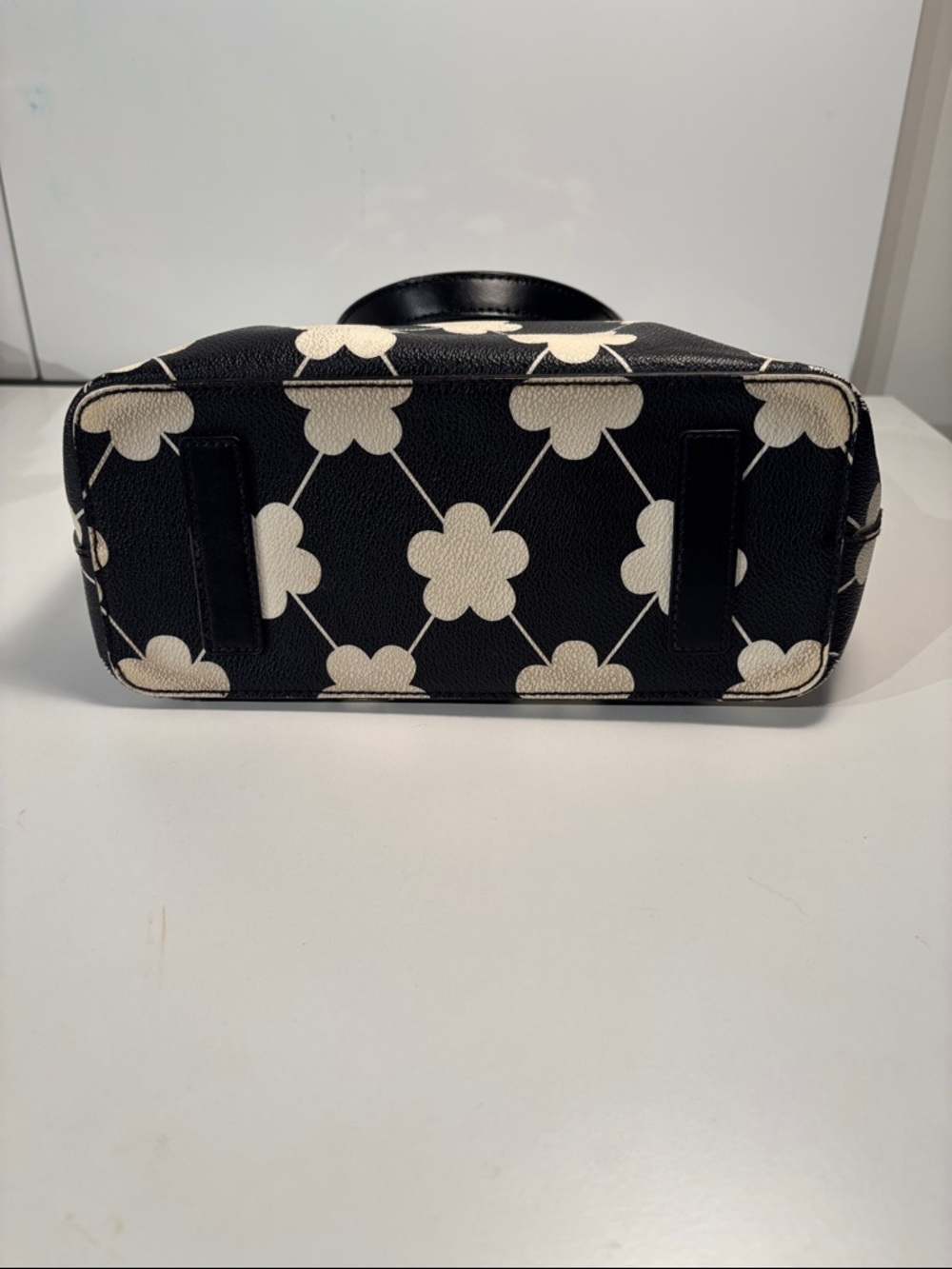 kate spade Black & Cream Floral Grid Tote - Picture 4 of 8